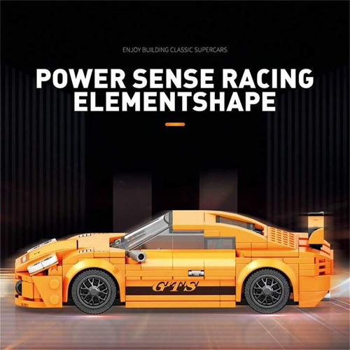 Porsche 911 Gt3 Coche De Construcción 338 Piezas