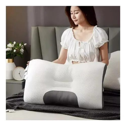 Almohada 3d De Algodón Masajes Spa Indeformable