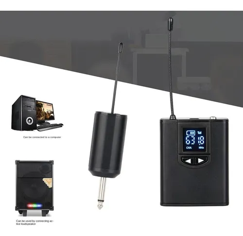 . Sistema De Micrófono Inalámbrico Usb Audífonos Y Clip