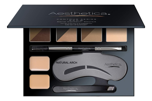 Aesthetica Kit De Contorno De Cejas De 16 Piezas, Juego De P