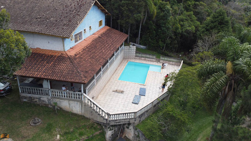Imagem 8 de 30 de Chácara À Venda 4.600m2 Terreno, Casa 485m2 Piscina Estrada Julio Rocha Bairro Do Monjolo Em Juquitiba - Sp - Ch07787 - 70289503