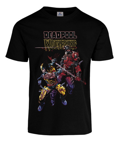 Playera Wolverine Deadpool War Adam Kubert Art