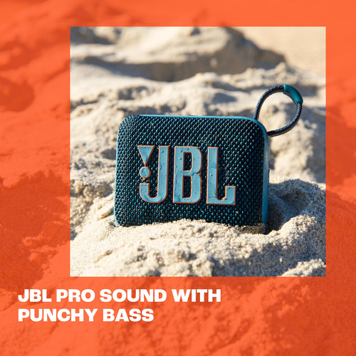 Bocina Jbl Go 4 Azul Portátil Resistente Al Agua Bluetooth