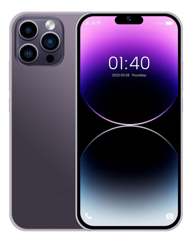 Teléfonos Inteligentes Android 4g I14 Pro De 6.8 En Ram1gb Y Rom8gb Púrpura