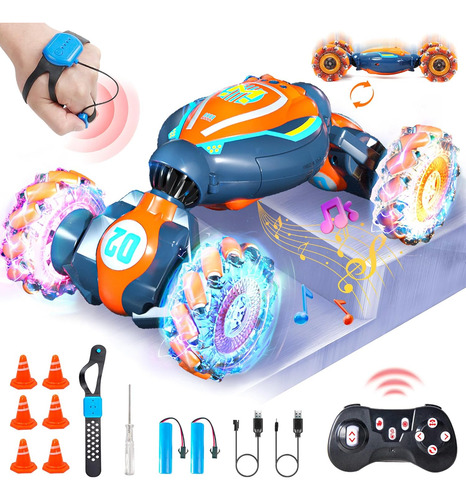 Bezgar Gesture Sensing Rc Stunt Car Con 3 Modos De Sensor...