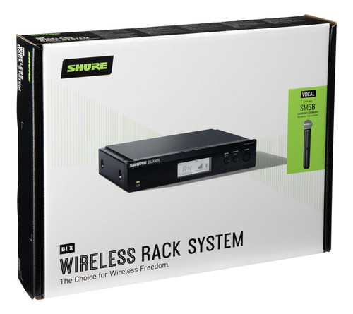 Sistema De Micrófono Inalámbrico Shure Blx24r/sm58 Con Bater