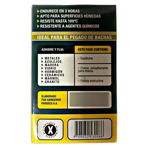 Masilla Epoxy 10 Minutos 250gr PARSECS