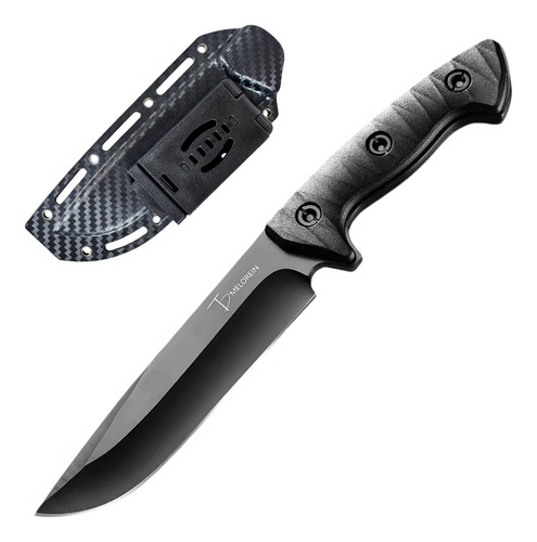 Faca Melorein Fulltang Inox G10 Survival Black