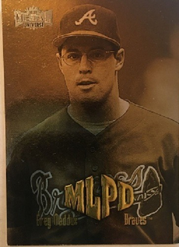 Mlb Greg Maddux  - Metal Universe Gold M L P D 1999 # 291