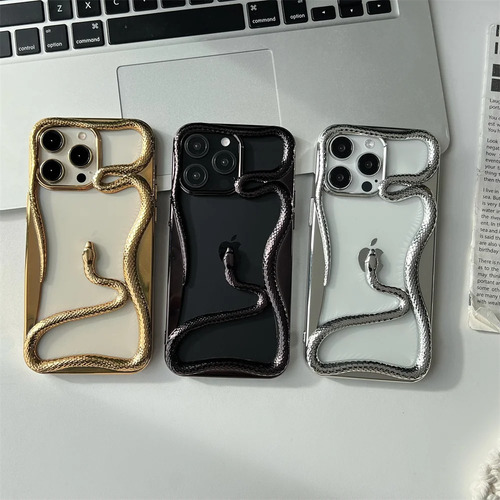 Funda De Teléfono 3d De Lujo Con Forma De Serpiente For