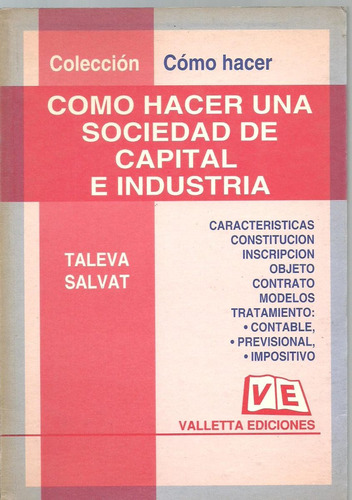 Como Hacer Una Sociedad De Capital E Industria - Salvat Dyf