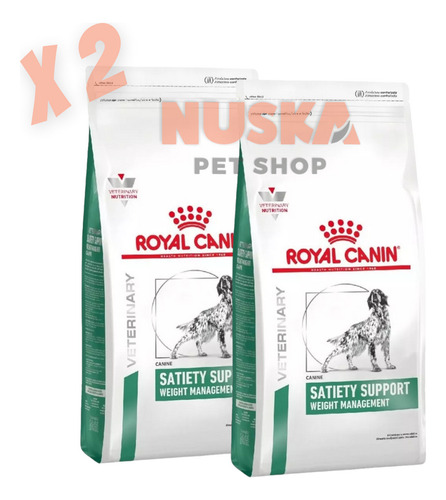 Royal Canin Satiety Support Dog 7.5 Kg X 2 Unidades Obesidad