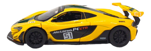 Carro em escala 1:32 Mclaren P1 Gtr Msz Cor Amarelo