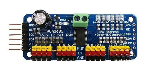 Mgsystem Pca9685 16ch 12bit Servo Motor Driver I2c Arduino