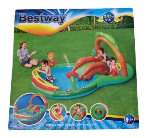 Pileta Pelotero Niños Inflable Bestway Tobogán Juegos