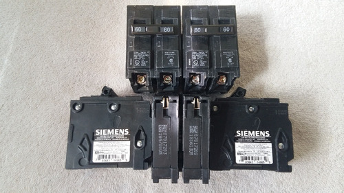 Breaker Siemens 2x60 Amp De Empotrar