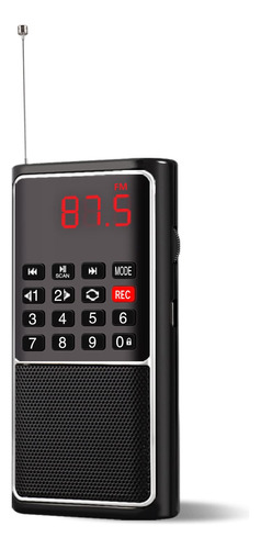 Leting Portable Radio Con Altavoz Mp3, Radios Porables Fm, F