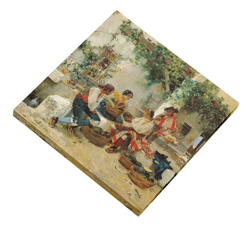 Cuadro Vendiendo Melones Cuadrado - Joaquín Sorolla 50x50