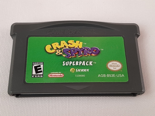 Crash Y Spyro Super Pack,crash Purple Y Spyro Orange Gba,ds.