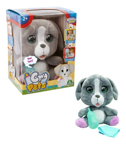 Pelúcia Cry Pets Cachorrinho C/ Mamadeira Multikids - Br1500