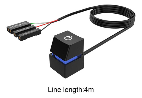 Interruptor Móvel De Mesa Com Cabos Pc Placa-mãe Botão A