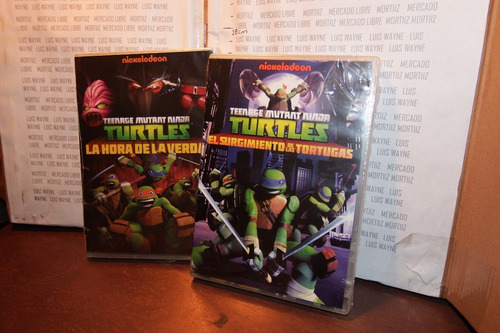 Pack 2 Dvd Turtles Mutant Ninja Nickelodeon Tortugas Ninja (Usado)