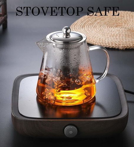 Tetera De Cristal Con Infuser Del Pote Del Té 950ml / 32 Oz