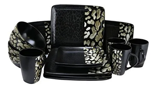 comprar Set De Vajilla De Gres Savannah De 16 Piezas Elm-savannah-bn