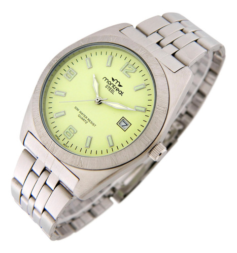 Reloj Montreal Oficial Hombre 100% Acero Ml078 Envio Gratis