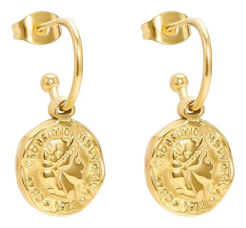 Tuuaow Pendientes De Oro Para Mujer A La Moda, 2 Pares De Pe