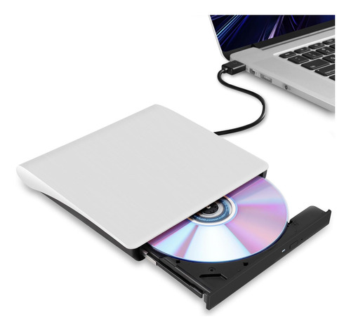 Grabadora Portatil Hcsunfly Usb 3.0 Ultra-slim Cd/dvd Blanco
