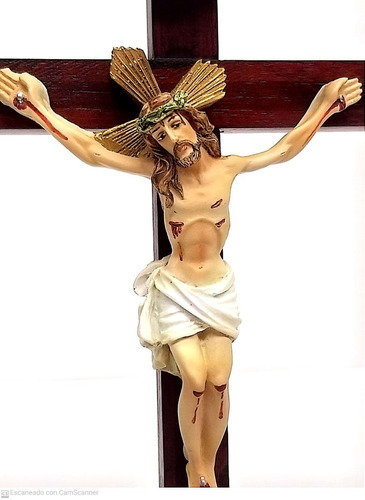 Cristo Jesus Crucificado Cristos De Mesa 26 X 15 Cm Figart