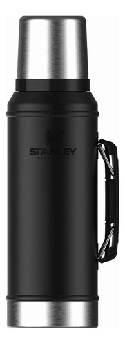 Termo Stanley 1 Litro Classic Negro Tapón Cebador Amv