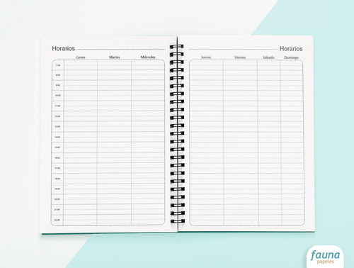 Agenda Semanal 2026 Horizontal Archivo Pdf Imprimible