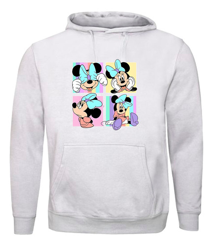 Poleron Estampado - Minnie Mouse Cuadro - Disney - Diseños - Moda - Personalizados - Capellarosa