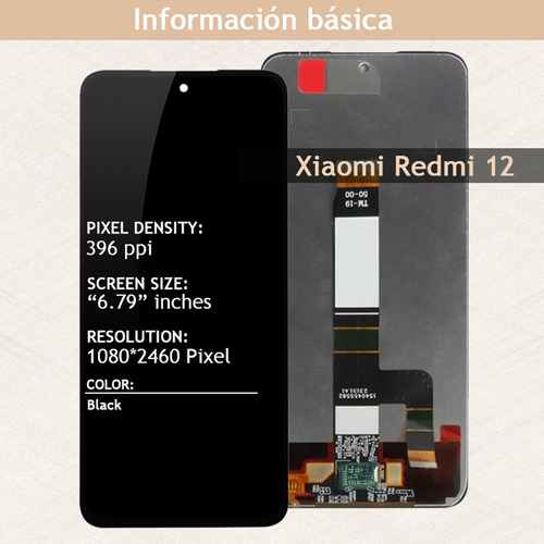 Pantalla Lcd Para Xiaomi Redmi 12 Poco M6 Pro 5g 23053rn02a