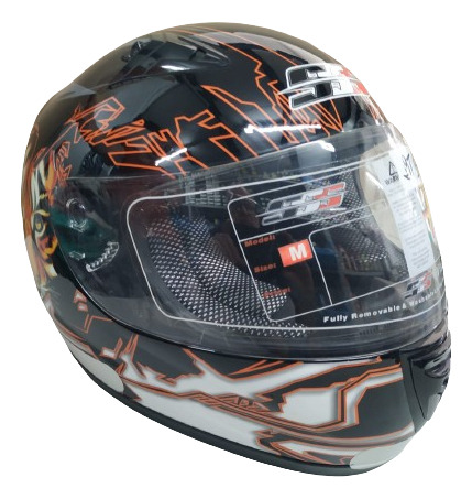 Capacete Sss 103 Tigre - 58 - Preto / Laranja