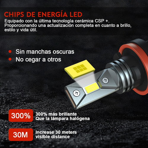 Kit De Focos Led Para Ford Edge 2007-2010 9005 H11