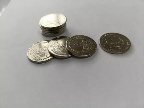 P 100 Fichas De Acero Inoxidable Para Juegos De Arcade 25 X