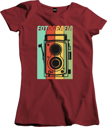 Camisa Feminina Camera Vintage