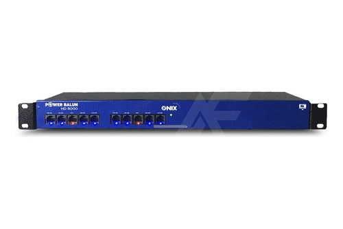 Rack Cftv Power Balun Hd 8000 4k Onix 8 Canais C/ Fonte 5a