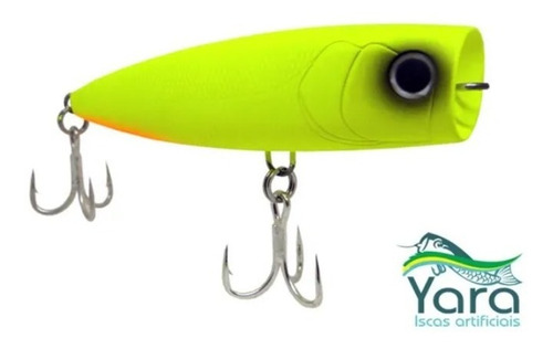 Isca Artificial Popper Superficie Yara Shotgun 100mm 27gr Cor Verde-limão