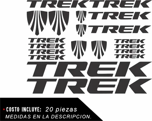 Calcomanias Trek Stickers Adhesivos Kit X 20 Unidades