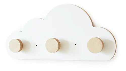 Perchero De Pared Nube Escandinavo Nordico Infantil