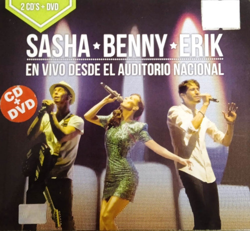 Sasha Benny Erik En Vivo Auditorio Nacional Dvd + 2 Cds