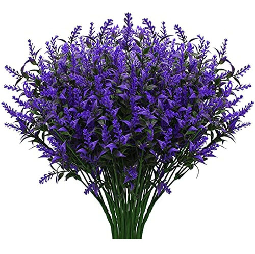 U/d 12 Paquetes De Flores Artificiales De Lavanda Para Exter