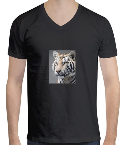 Playera Diseño Tigre Blanco - Animales - Tigre