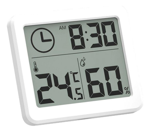 Mini Termómetro Reloj De Interior Monitor De Oficina