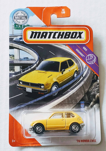 Matchbox # 45/100 - '76 Honda Cvcc - 1/64 - Gkk29