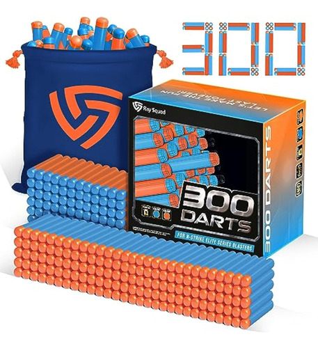 Paquete De 300 Dardos Ray Squad Nerf Elite 2.0,